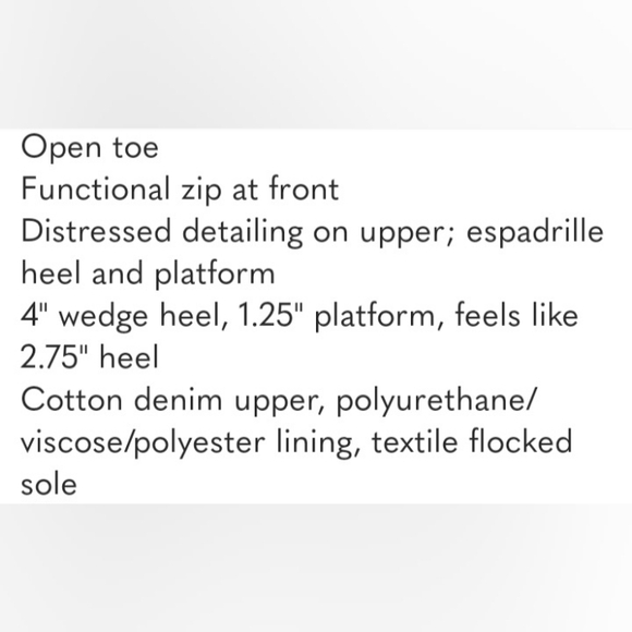 NEW Michael Kors Women's Berkley Wedge Sandals Cream Color Fringed Denim 8 - Picture 15 of 16